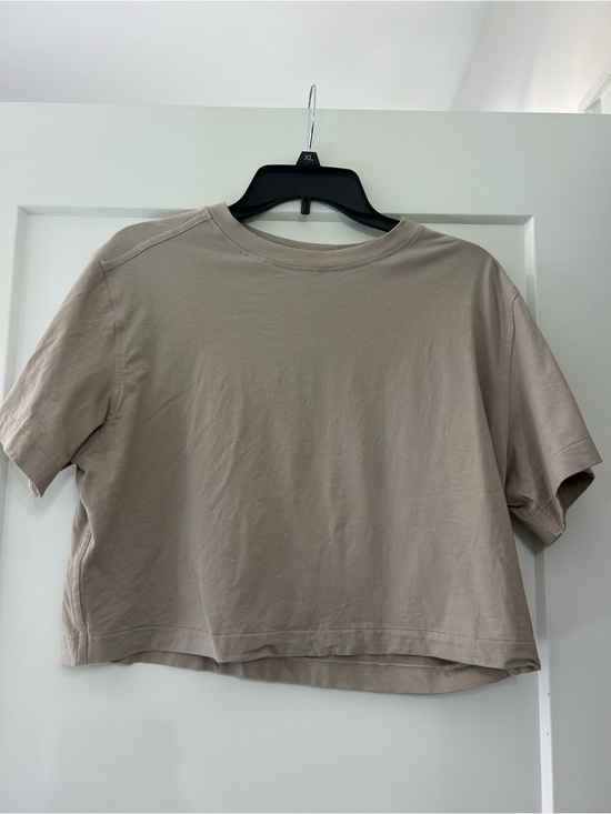 lululemon athletica Tops - Lululemon All Yours Organic Cotton Cropped T-Shirt